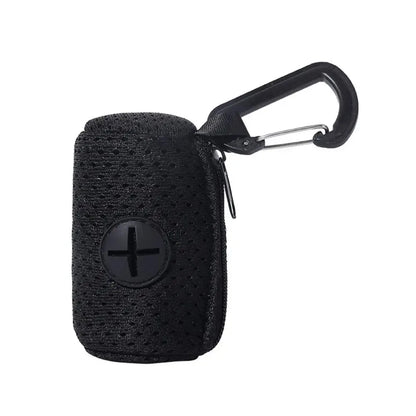 Portable Mesh Dog Poo Bag Dispenser with Buckle - Colorful Waste Bag Holder for Easy Walking